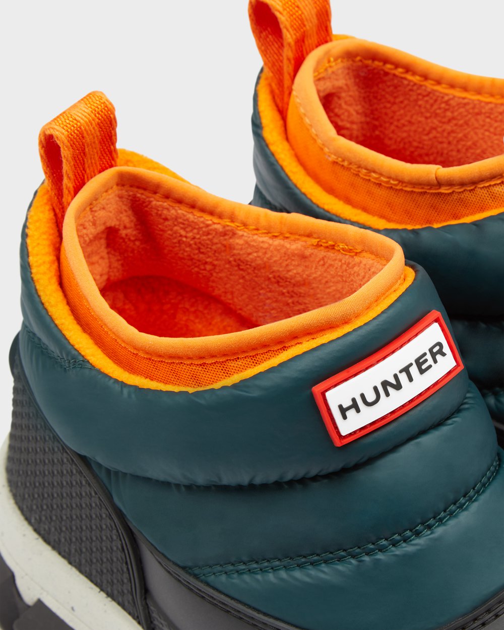 Hunter Mujer Original Insulated Ankle - Botas de Nieve Verde/Gris - 910-ZEFHKN